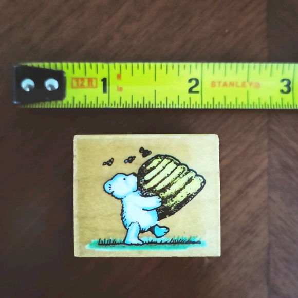 🌷3/15🌷 Honey bear rubber stamp - Picture 4 of 4
